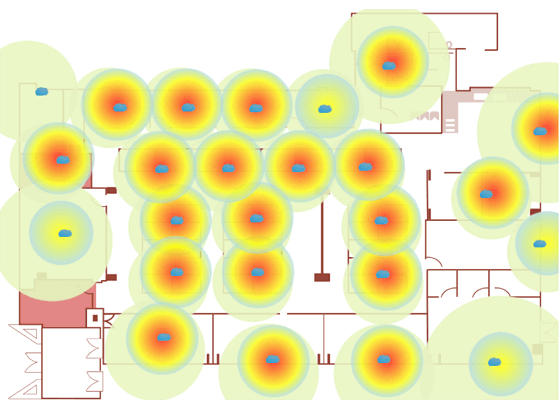 Heatmap of traffic patterns